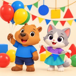 Colours and Shapes for the Party (All Right 10 years!)